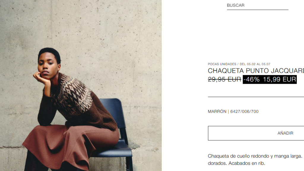 Chaqueta punto. Ref. 6427/006/700