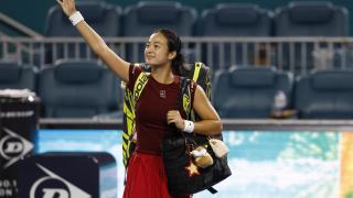 Alex Eala, durante el Miami Open.