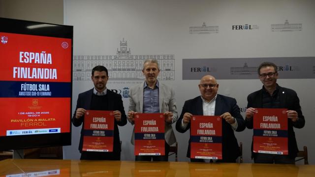 Presentación del partido esta mañana.