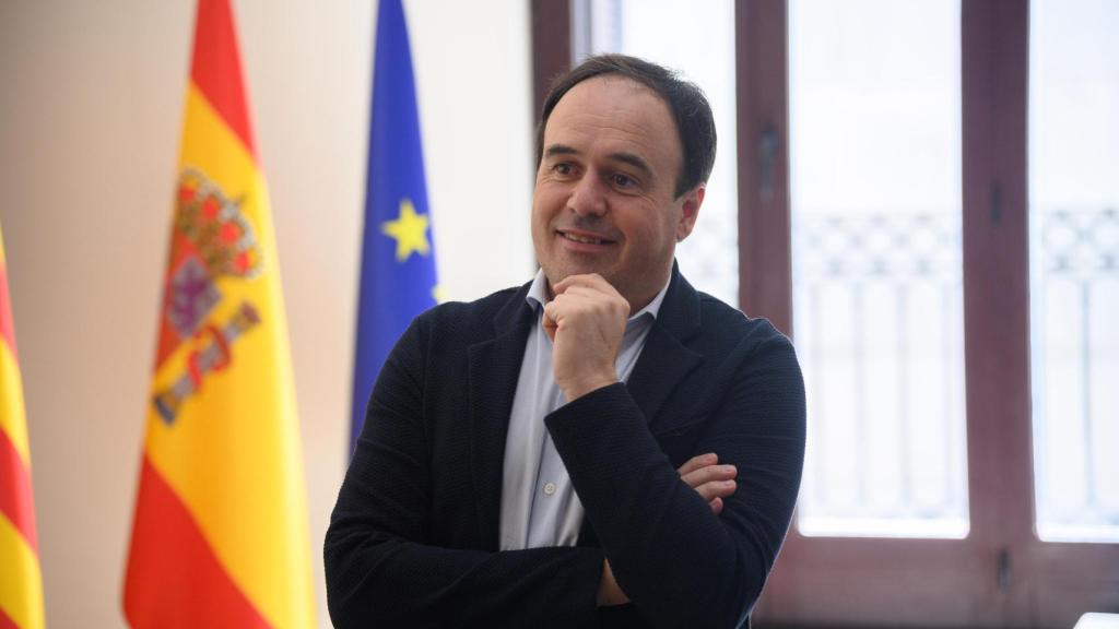 Juanfran Pérez Llorca, en su despacho en Las Cortes Valencianas. Kike Taberner