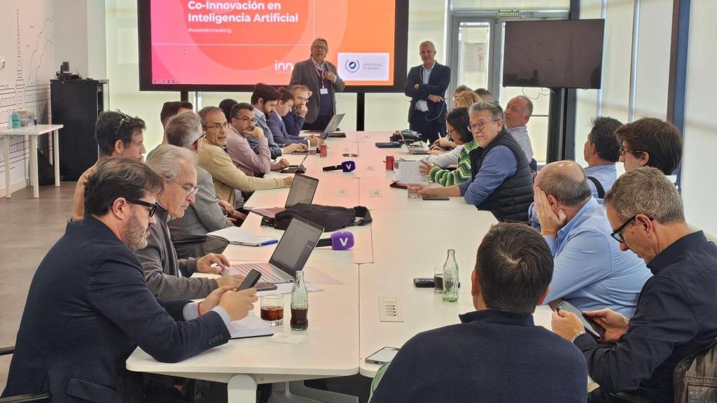 Un momento de la reunión.