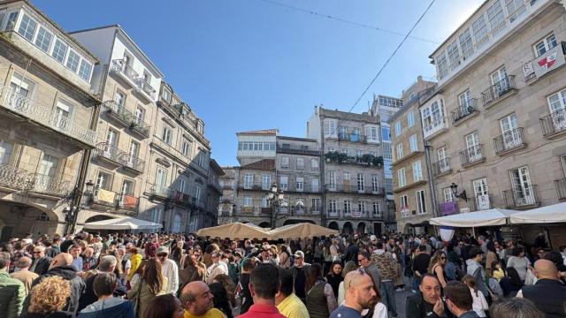 Plaza de la Constitución durante la Reconquista este viernes.