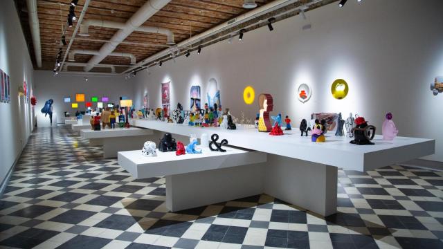 Vista de la nueva exposición de La Térmica y el estudio belga Case Studyo.