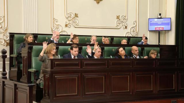 Imagen del pleno de la Diputación de Pontevedra.