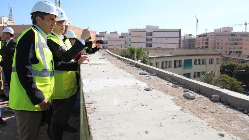 Carlos Mazón en la visita de este viernes a Alicante.