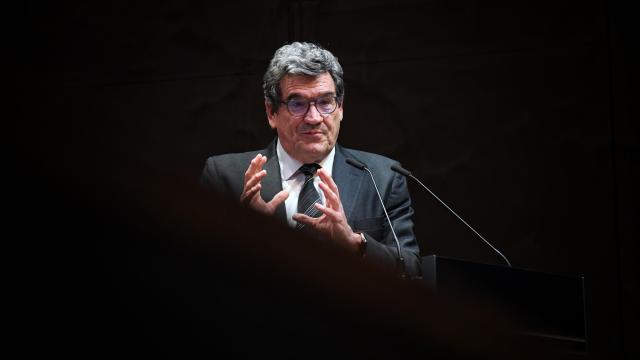 José Luis Escrivá, gobernador del Banco de España, interviene en el marco de la Cátedra Fundación La Caixa Economía y Sociedad, en el CaixaForum, el pasado lunes.