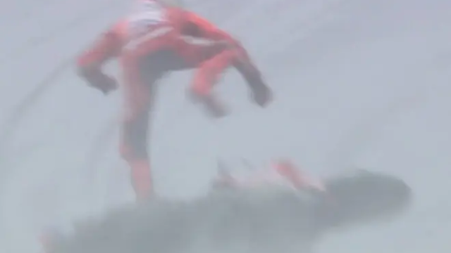 Marc Márquez se cae en los entrenamientos libres del GP de Las Américas.