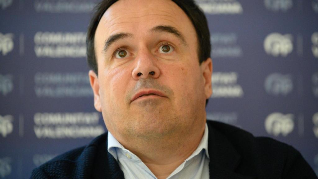 Juanfran Pérez, en un momento de la entrevista. Kike Taberner