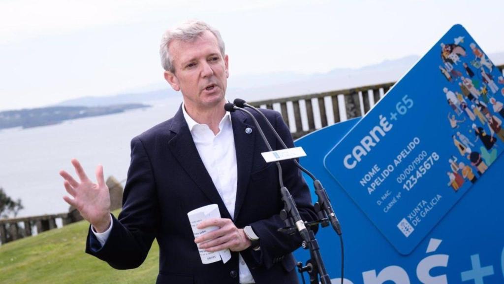 Rueda interviene en un acto en O Grove (Pontevedra).