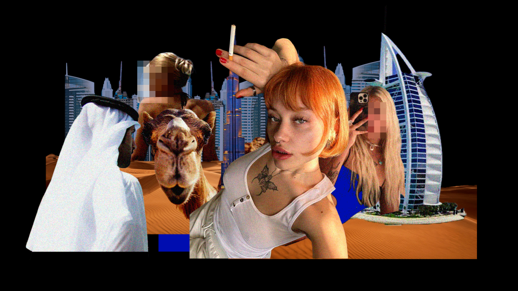 Maria Kovalchuk, en el centro, víctima de violación y una brutal paliza en Dubai.