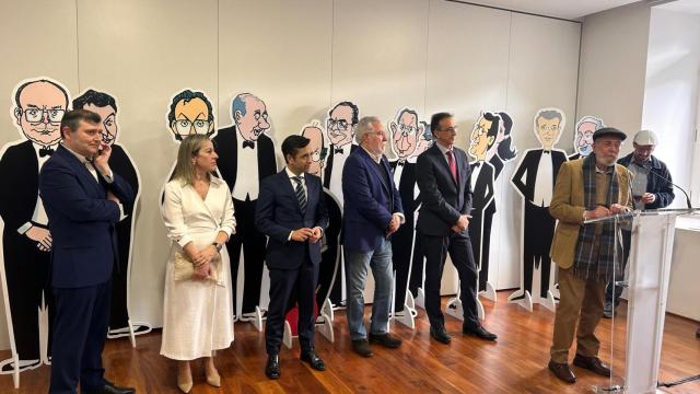 Presentación 40 anos de autonomía de Galicia nas caricaturas de Siro