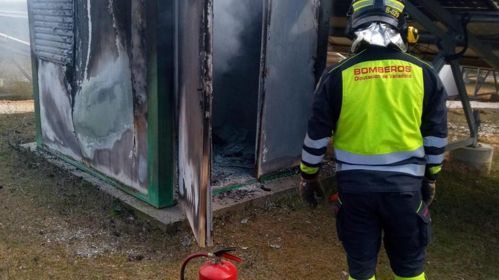 La caseta que ha ardido