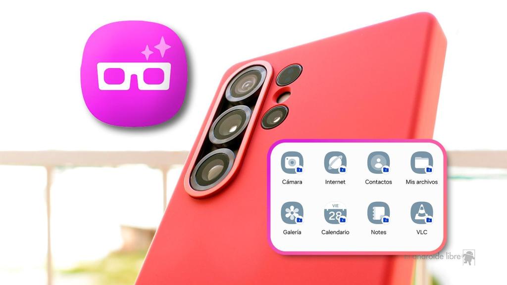 Fotomontaje sobre Carpeta Segura de Samsung