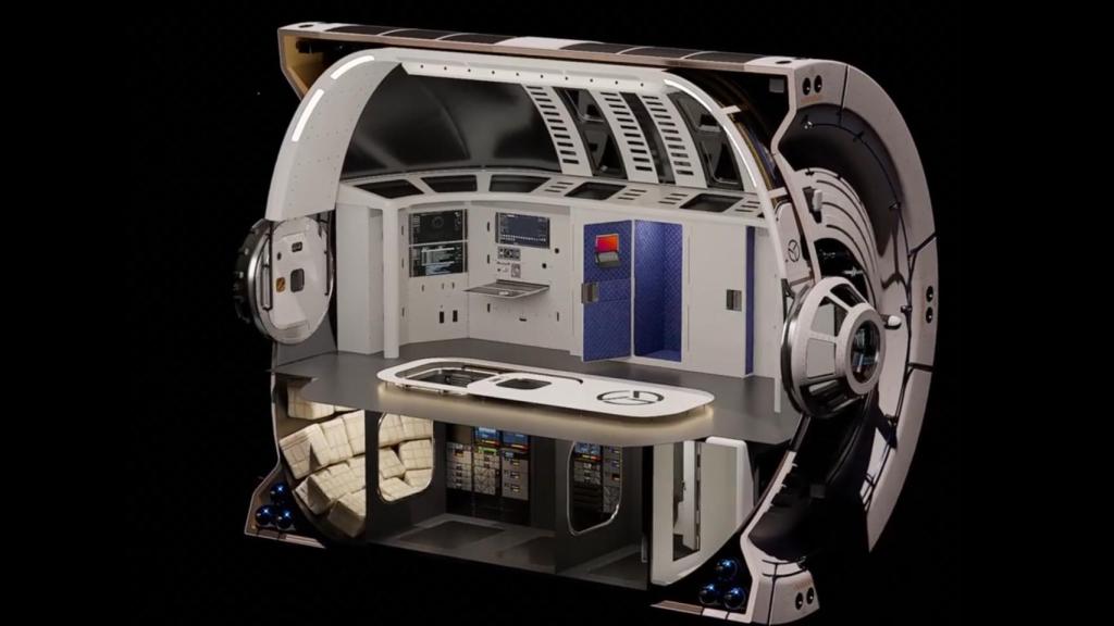 Recreación del interior de un módulo StarMax