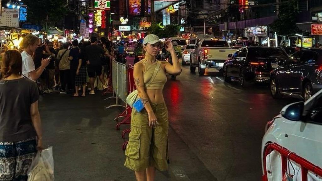 Lucía Soncín durante su viaje a Bangkok