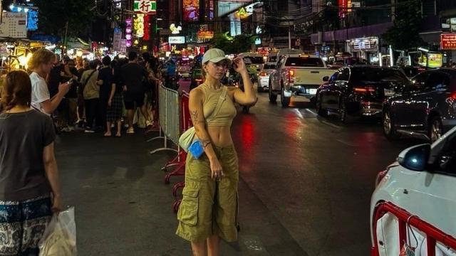 Lucía Soncín durante su viaje a Bangkok