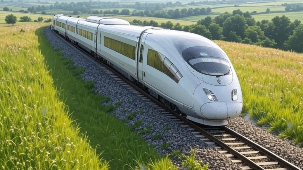 Un tren en funcionamiento en España.