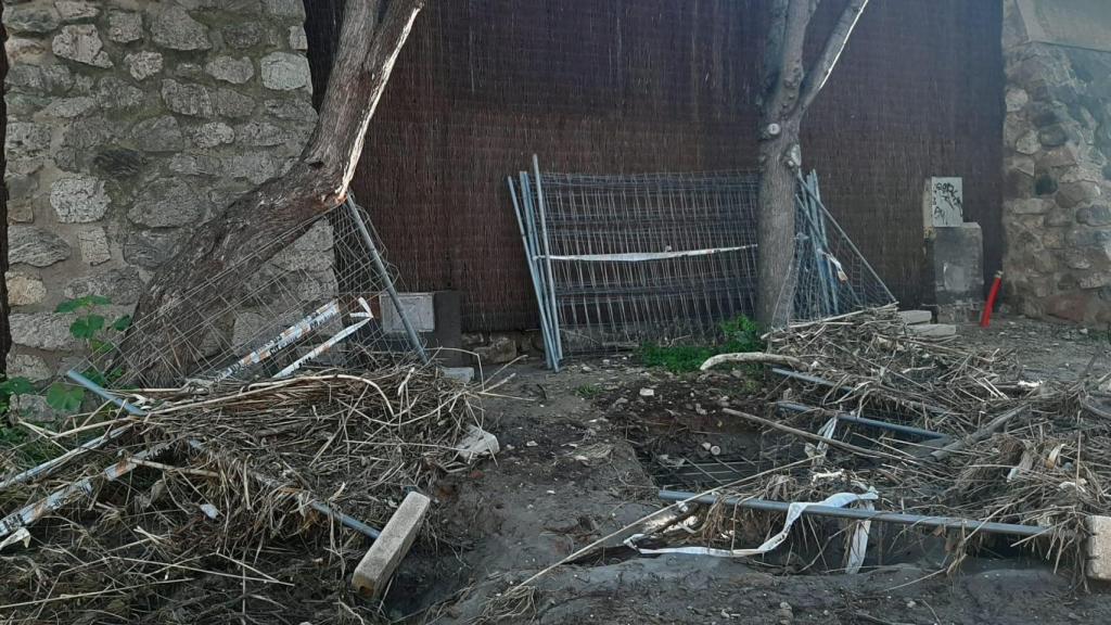 Efectos de la crecida en la ribera del Tajo en Toledo.