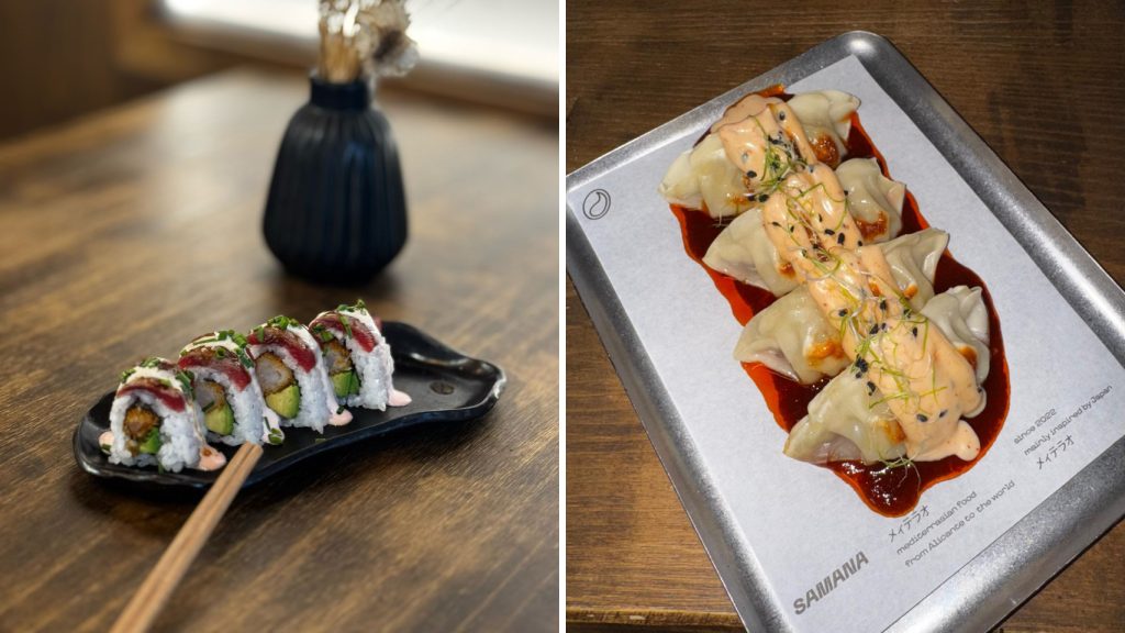 Algunos de los platos de Samana