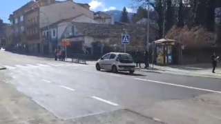 Reapertura al tráfico en la N-6 a su paso por San Rafael, este sábado