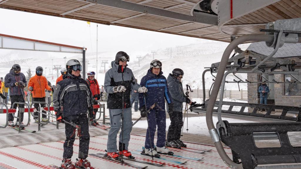 Felipe VI esquiando en Formigal, 29 marzo.