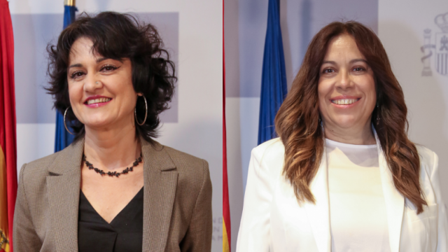 Nuria Cuevas y Carmen María Zaballas.