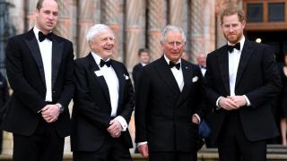 El rey Carlos III y su hijo, el príncipe Harry, en una imagen de 2019, en Londres.