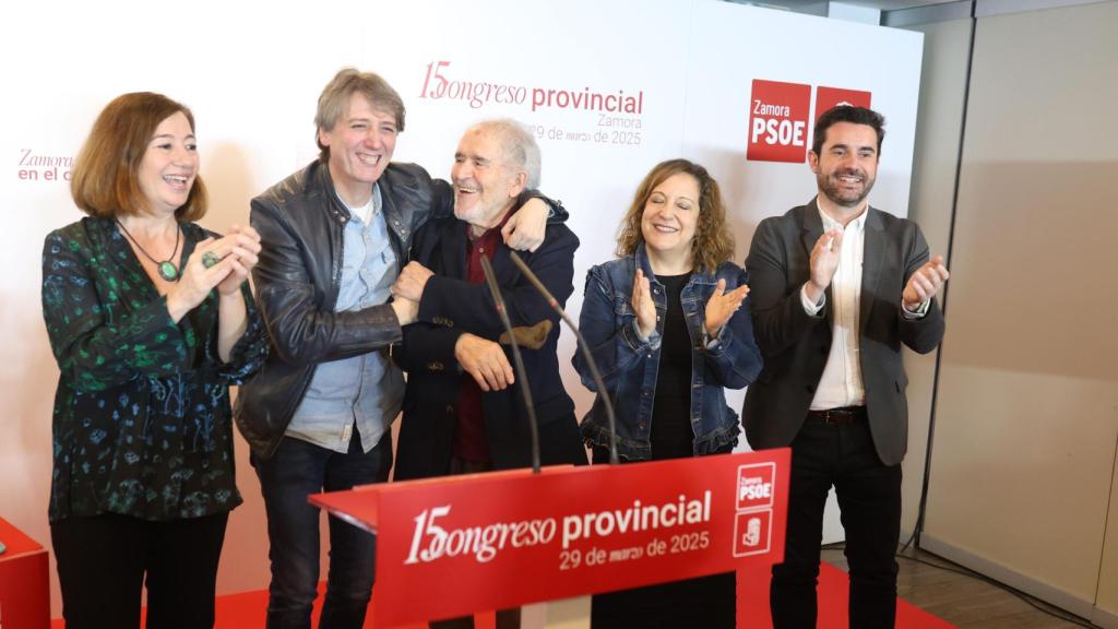 Carlos Martínez y la presidenta del Congreso de los Diputados, Francina Armengo, asisten al XV Congreso Provincial del Partido Socialista de Zamora donde Antidio Fagúndez renueva su cargo