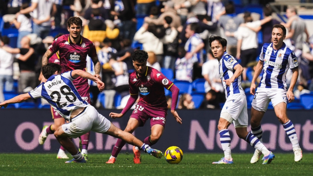 Partido de la Real Sociedad contra el Real Valladolid
