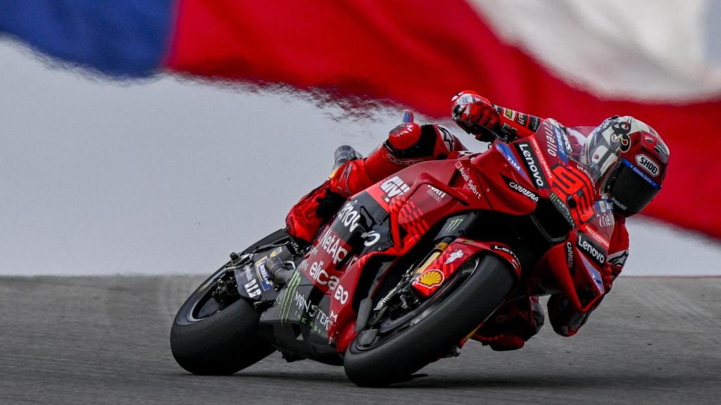 Marc Márquez durante una sesión de entrenamientos libres en el GP de Las Américas.