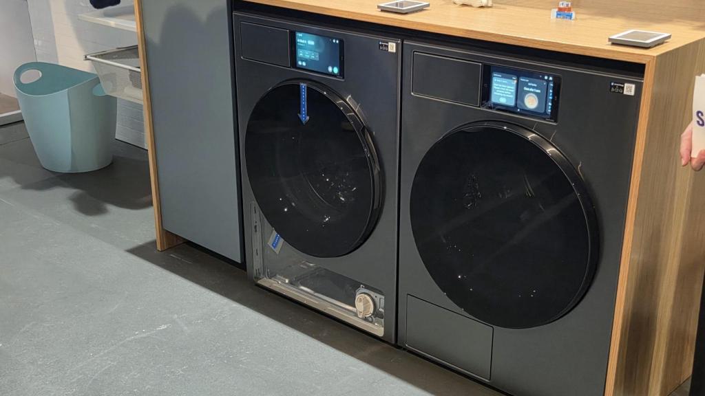 Las nuevas lavadoras y secadoras Bespoke AI de Samsung.