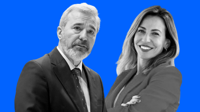 Jorge Azcón y Natalia Chueca.