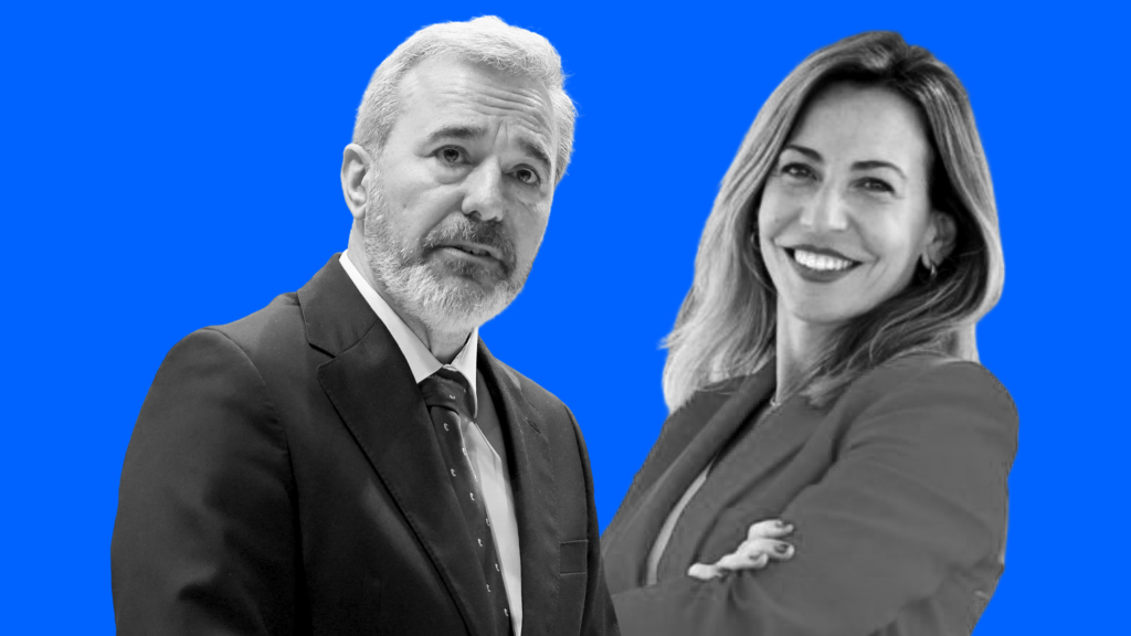 Jorge Azcón y Natalia Chueca.