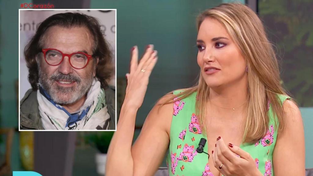 Alba Carrillo en 'D Corazón' y Pepe Navarro en una imagen de archivo.