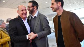 Sergio Gutiérrez junto a Luis Carlos Sahuquillo en el Congreso Provincial del PSOE de Cuenca.