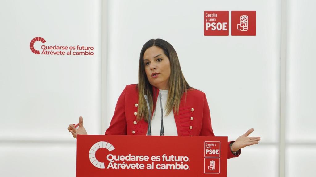 La vicesecretaria general del PSOECyL, Nuria Rubio,