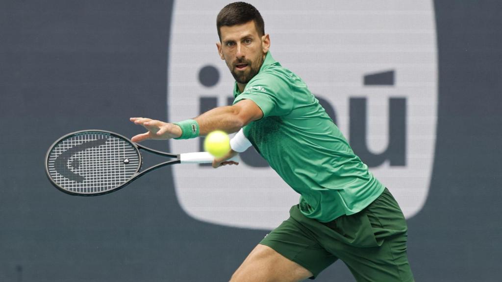 Novak Djokovic, en el Masters 1.000 de Miami