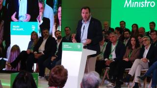 Óscar Puente clausurando el Congreso Provincial del PSOE Málaga.