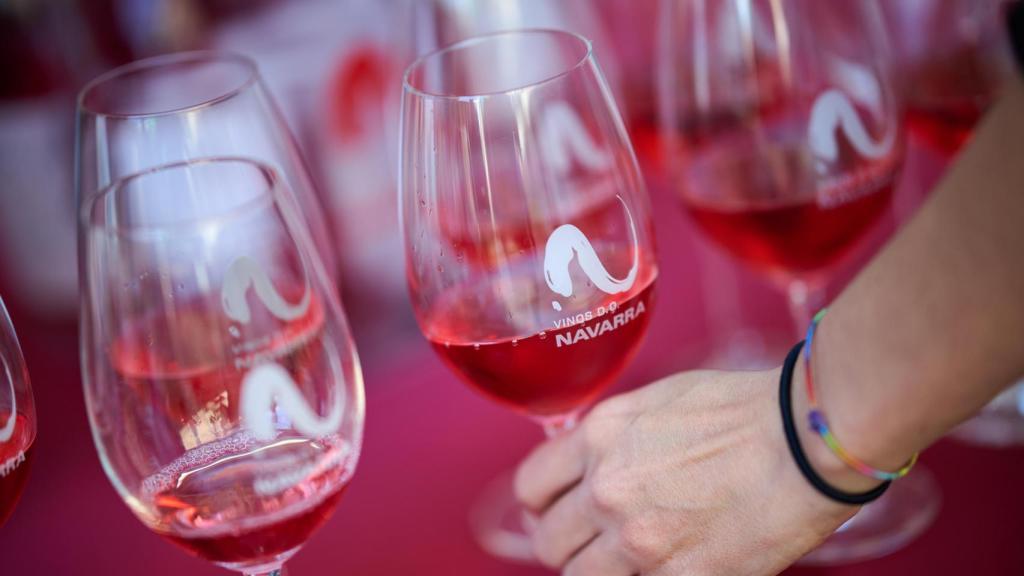 Vino rosado de la D.O. Navarra.