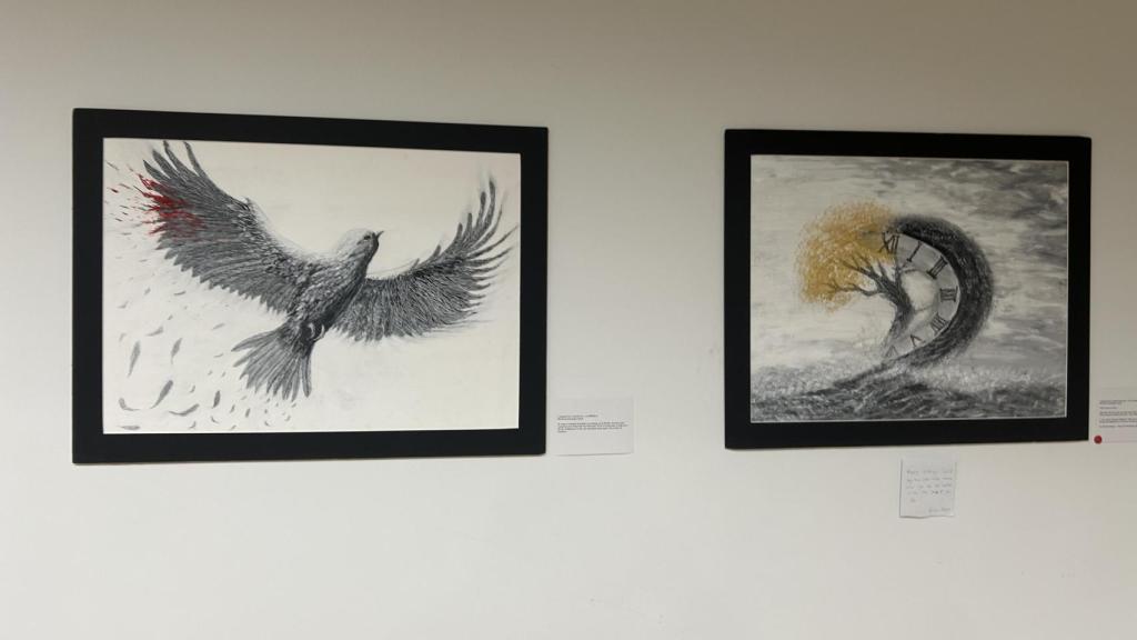 Dos de los cuadros de la obra