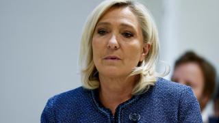 Marine Le Pen este lunes a su llegada al juzgado.