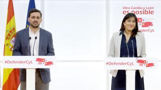 El procurador socialista leonés Diego Moreno y la zamorana Ana Sánchez, en una imagen de archivo