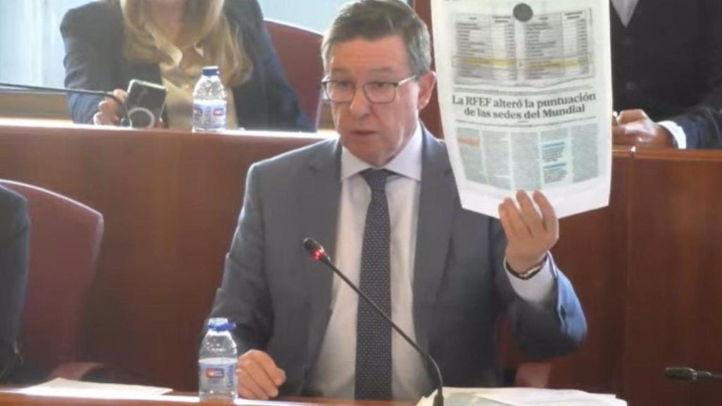 Imagen del portavoz del PSOE, Carlos López Font