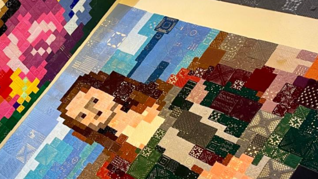 La Mona Lisa de ganchillo de Petrer.