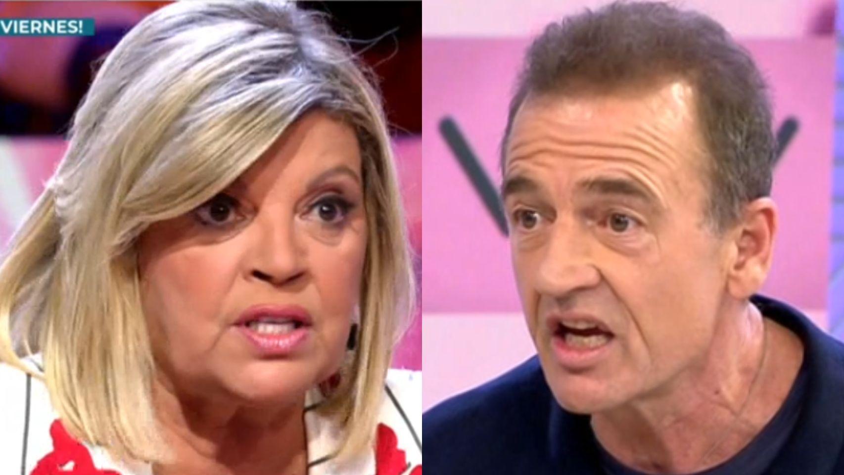 Alessandro Lequio y Terelu Campos, en un fotomontaje