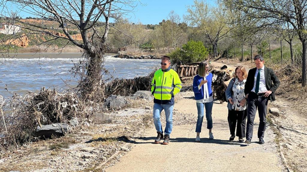 El alcalde de Toledo ha evaluado los daños por las lluvias en la senda ecológica