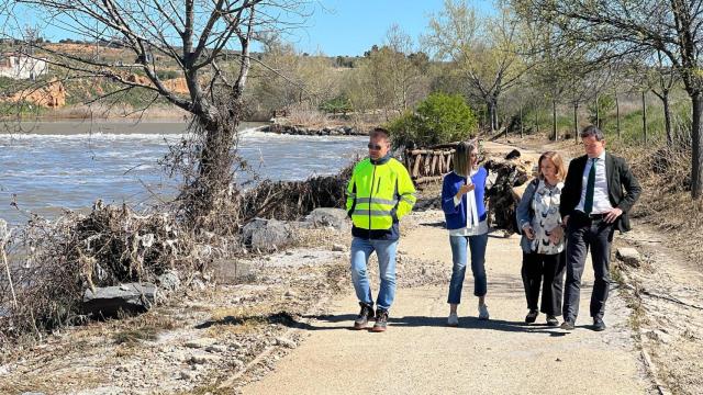 El alcalde de Toledo ha evaluado los daños por las lluvias en la senda ecológica