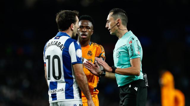 Sánchez Martínez, durante el Real Sociedad - Real Madrid de Copa del Rey