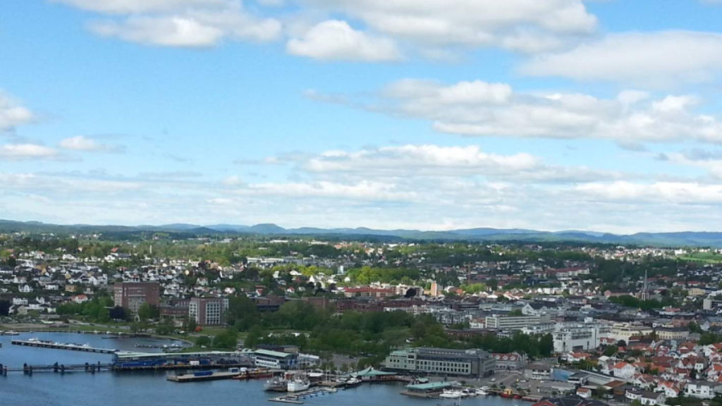 Una vista panorámica de Sandefjord, la ciudad de Noruega donde Gregory se ha fugado con dos de sus hijos menores de edad.