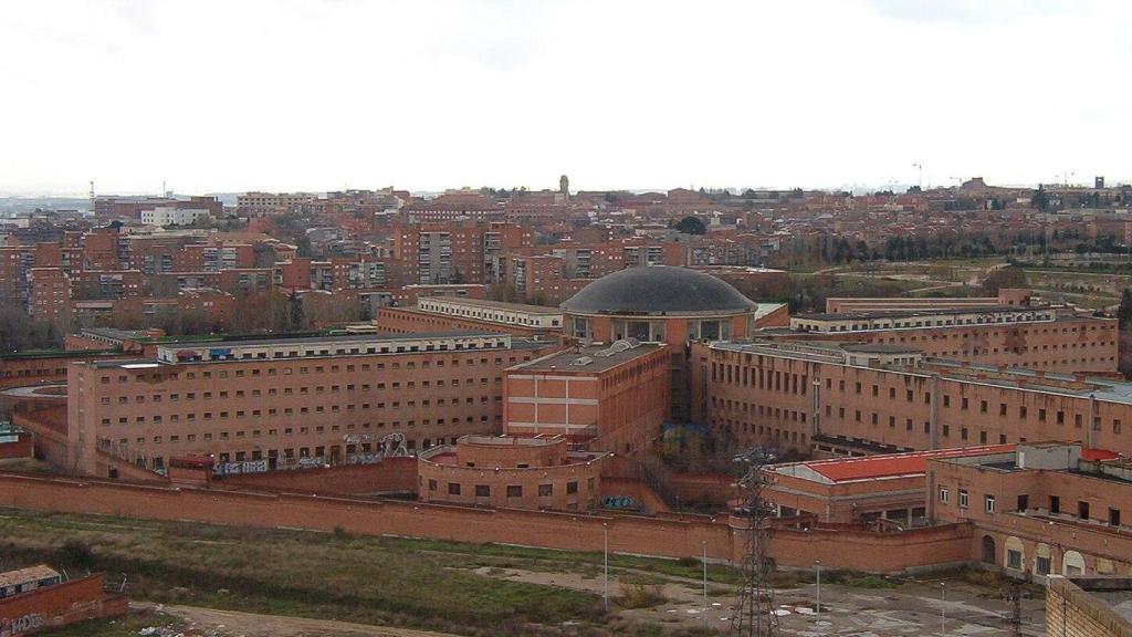 Vista panorámica de la cárcel de Carabanchel. Foto: Wikimedia Commons